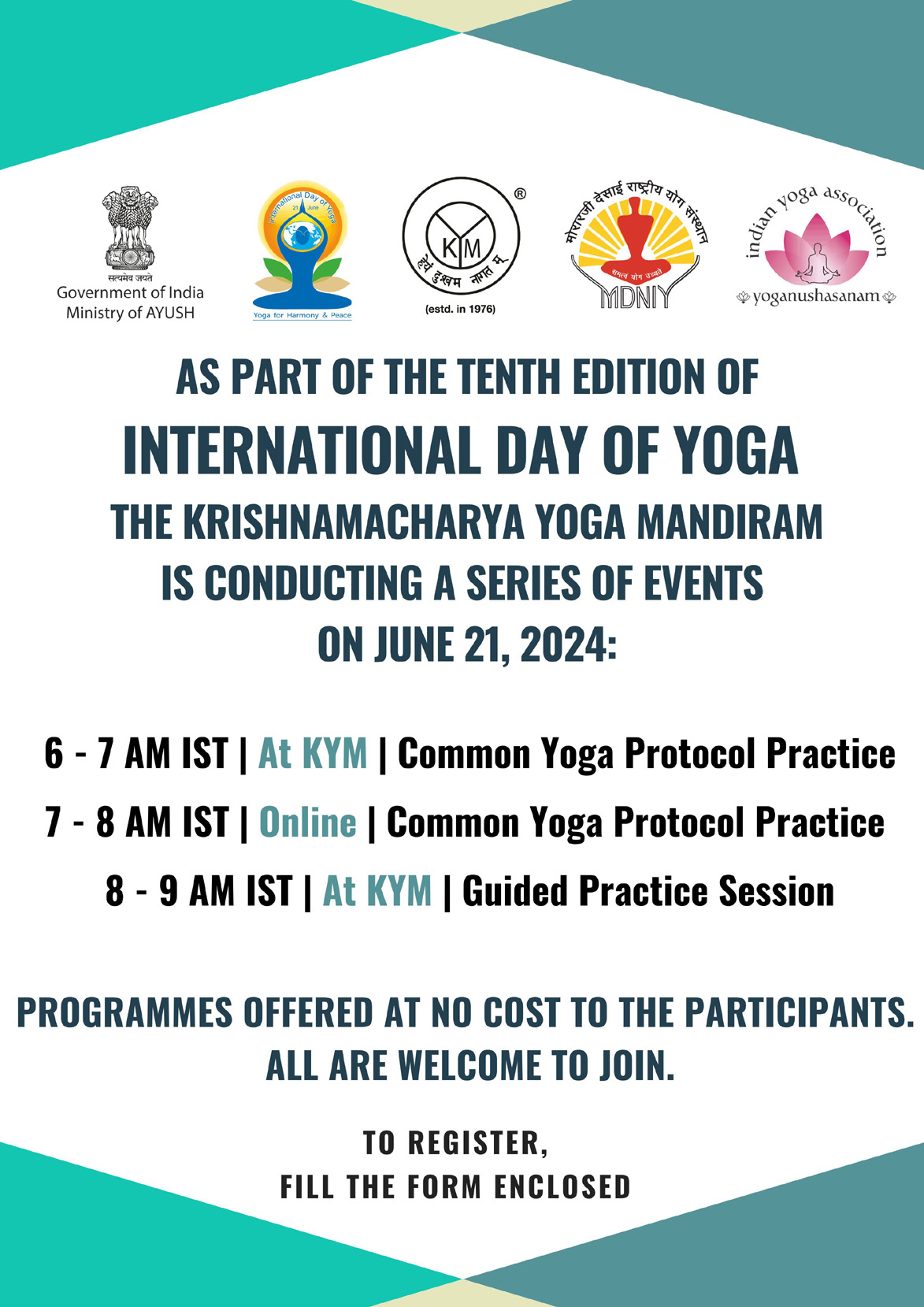International Day of Yoga Celebrations at KYM