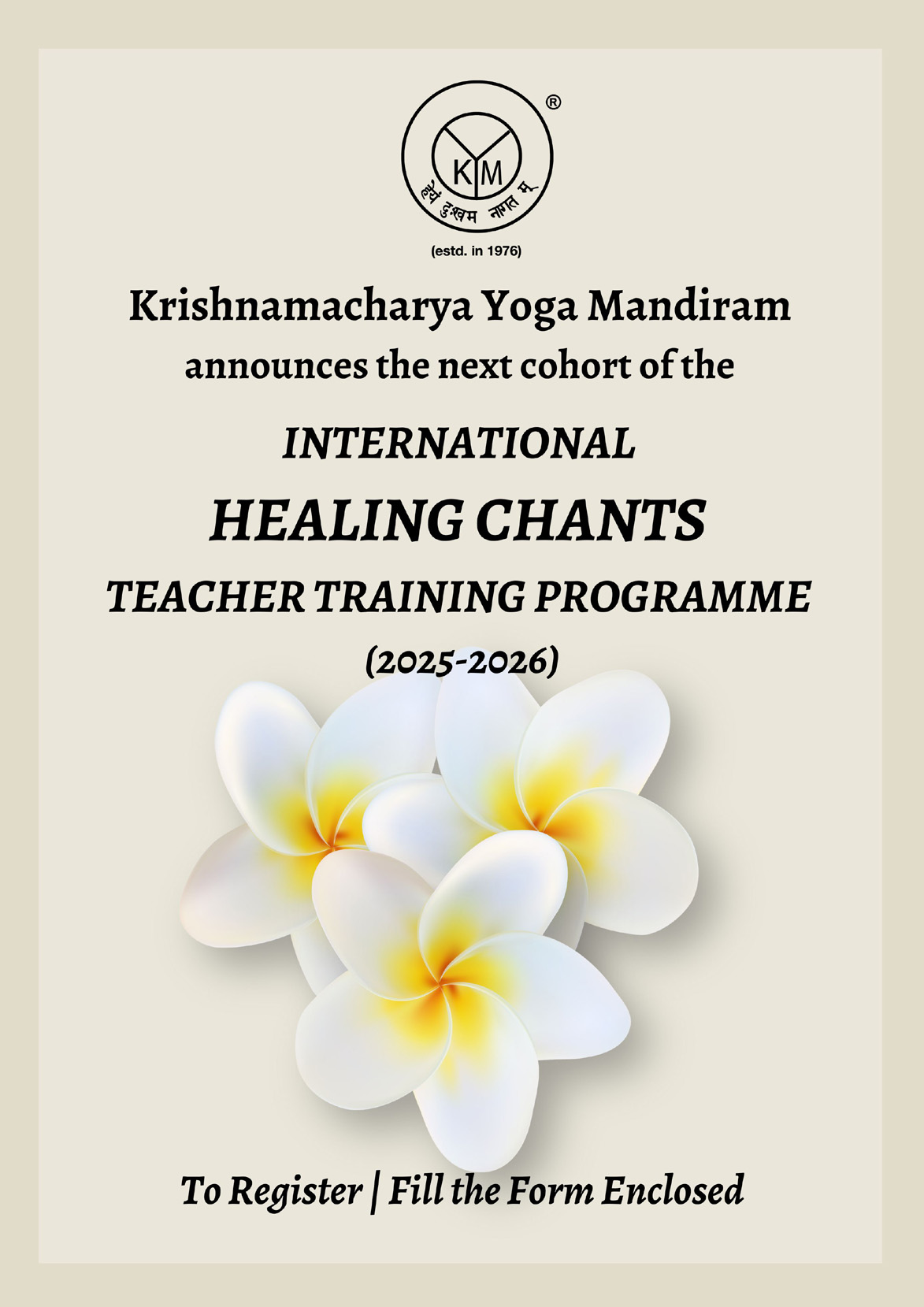 KYM International Healing Chants Teacher Training Programme (2025-2026)